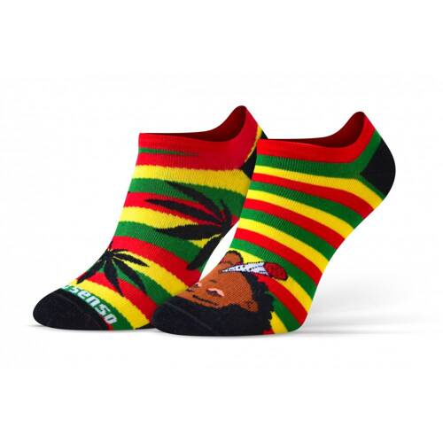 Короткі шкарпетки Листя Растаман finest cotton Sesto Senso, - жовтий