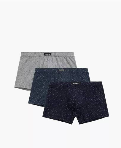 Набір боксерок чоловічих 3шт. 3MH-025 A'3 Atlantic, - темно-синій/синій/сірий