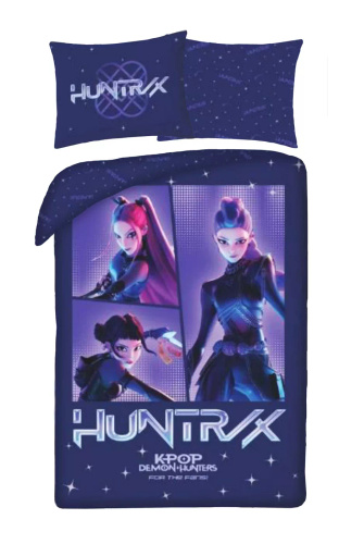 Halantex Постільна білизна бавовняна K-POP Demon Hunters 03 140x200 70x90 Темно-синя