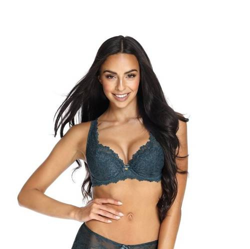 Бюстгальтер ущільнений M-053/22 Carmela Big Mat, - топаз/синій