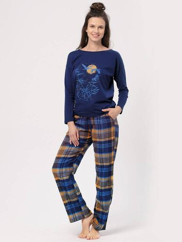 Піжама жіноча LNS 937  Key,- темно-синя