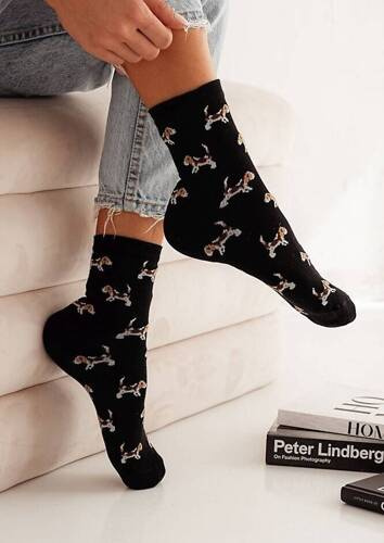 Шкарпетки жіночі Бігль 0200 Beagle Milena, - чорний