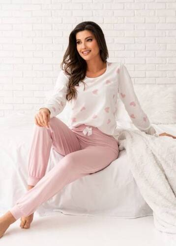 Піжама жіноча Sweet Long Donna, -пудровий/рожевий