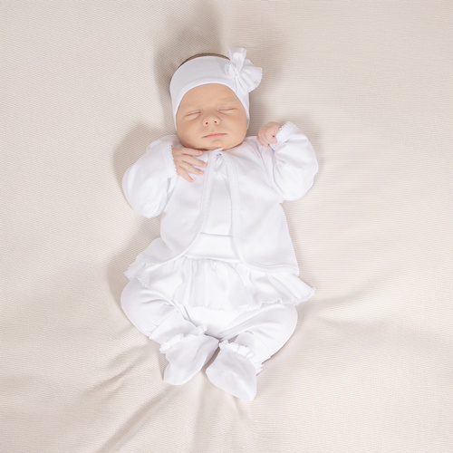 Комплект одягу для хрещення  169061 Nicol - білий