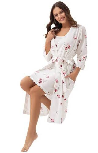 Халат жіночий 376 Luna, - екрю