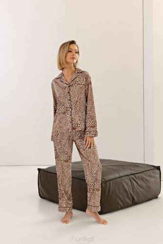 Піжама жіноча Bambi Unikat, - коричневий