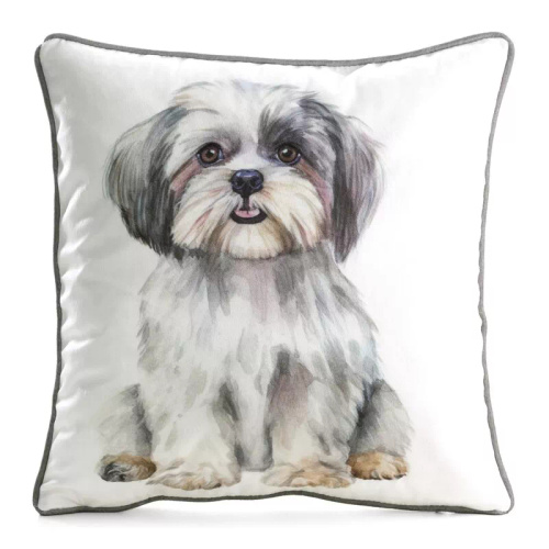 Наволочка Animal Shih Tzu 45x45 оксамит Eurofirany на блискавці