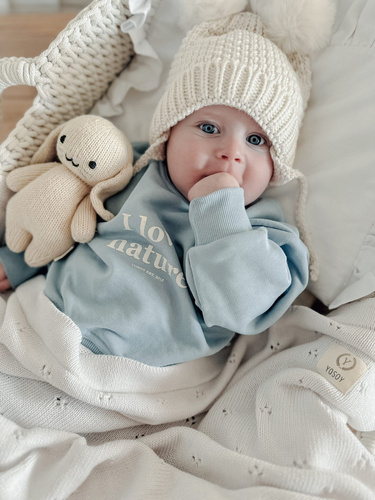 Бавовняний пледик Paris Yosoy latte