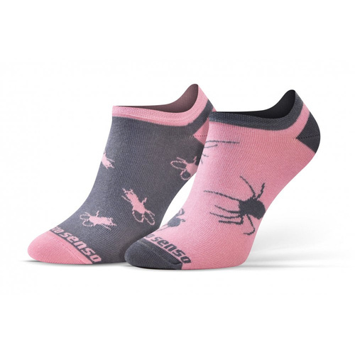 Короткі шкарпетки Павуки і Мухи finest cotton Sesto Senso, - рожевий