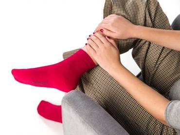 Шерстяні шкарпетки жіночі ART.130 Natural Merino Wool Steven, - червоний 005