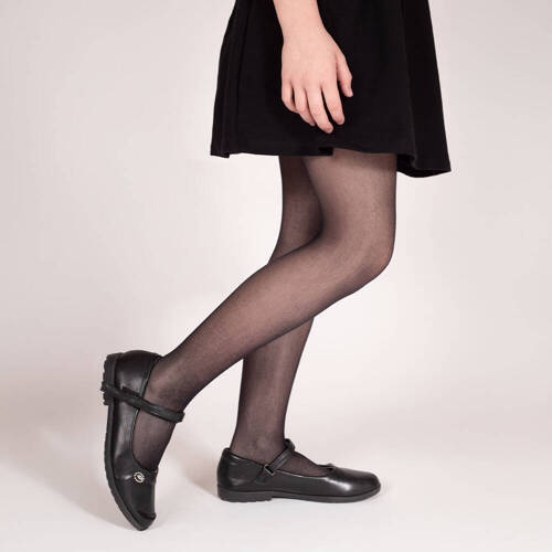 Дитячі гладкі колготки  20 den 141701 Nicol - чорний