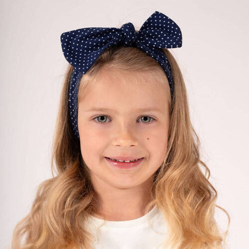 Пов'язка на голову для дівчинки  "Mix" 14188 Nicol, - темно-синя