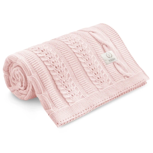 Clover Kocyk bambusowy YOSOY - sunrise pink