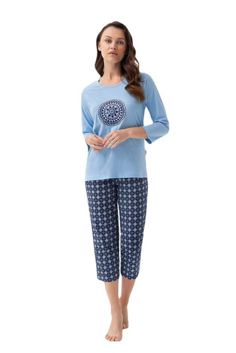 Піжама жіноча 331 Luna - блакитний