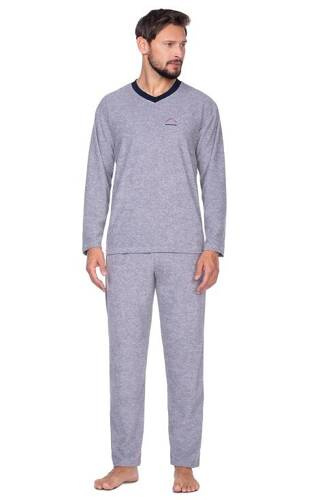 Чоловіча піжама 592  Frotte Regina, - темний меланж