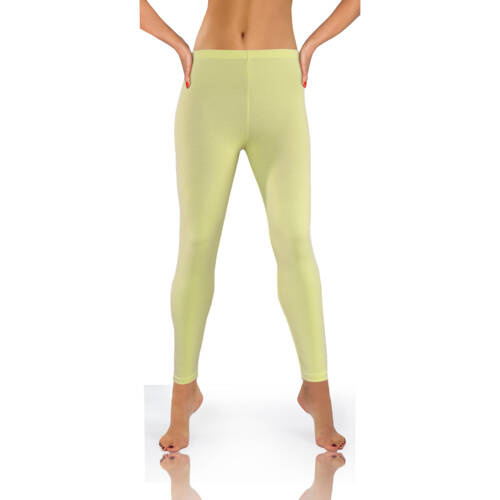 Жіночі спортивні бавовняні легінси Sesto Senso,-фісташковий