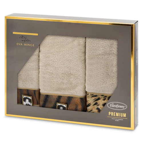 Набір рушників Eva 23 panter Eurofirany- бежевий