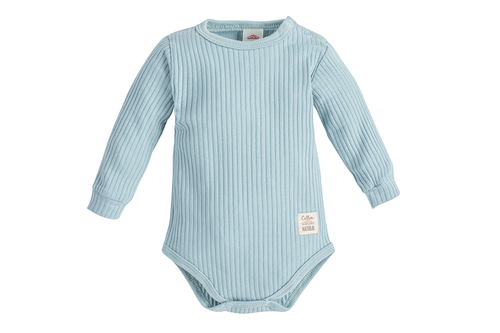 Дитяче боді в рубчик "Natural Harmony" Makoma, - бірюзовий