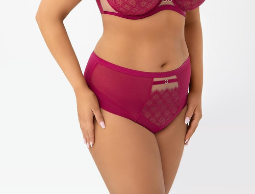 Трусики бразиліана B006 Dayana Gorsenia рожеві тюль мереживо