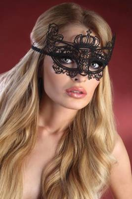 Маска з гіпюру Mask Black Model 7 LC 13007 LivCo Corsetti Fashion