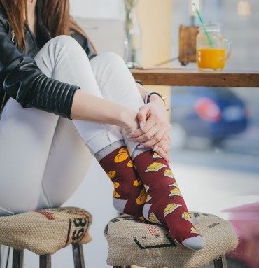 Шкарпетки чоловічі/жіночі "Булка з маслом" Spox Sox  multicolor