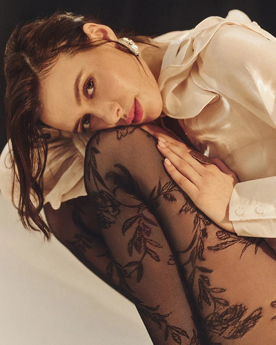 Колготки жіночі Floral 20 den Gabriella - чорний