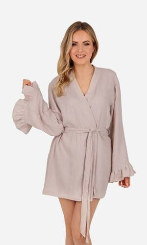 Мусліновий халат жіночий Mela ByShelly, - бежевий