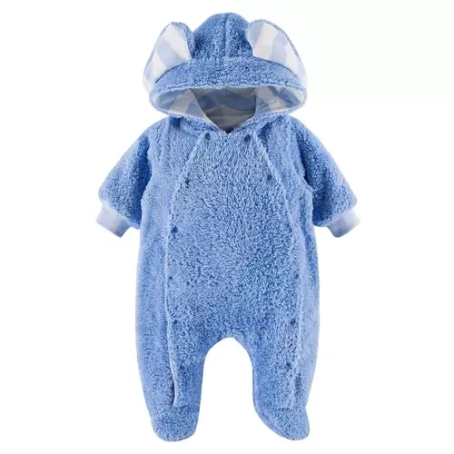 Дитячий комбінезончик з капюшоном Mellow Eevi, - синій