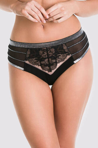 Трусики-бразиліана жіночі 01106 Casino Mediolano, - чорний
