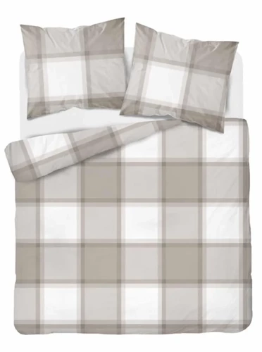 Бавовняна постільна білизна 4573 В Detexpol, - світло-коричневий