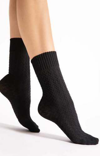 Капронові шкарпетки 60 den G 1160 Furka Pass Fiore, - чорний