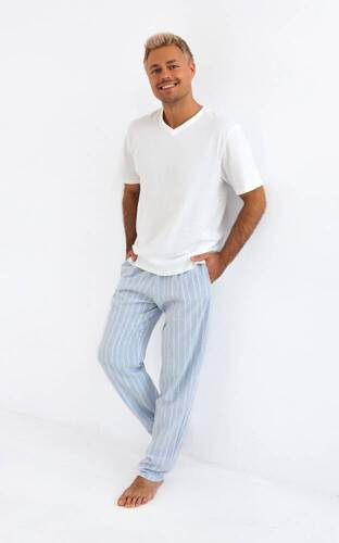 Піжама чоловіча David Sensis, - перламутровий