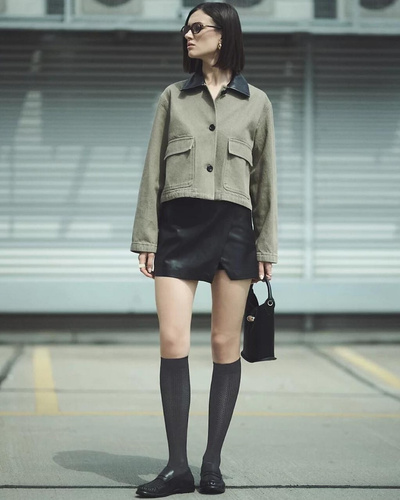 Підколінки Gabriella Visa 608 – чорні, 40 den, без здавлюючої резинки