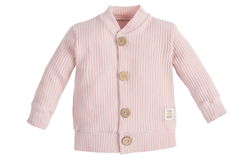 Дитячий жакет на гудзиках "Natural Harmony" Makoma, - пудрово-рожевий