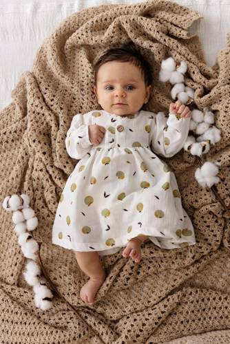 Дитяча муслінова сукня "Muslin Apples"  Makoma