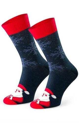 Чоловічі шкарпетки святкові Art.136 Steven - 150 темно-синій