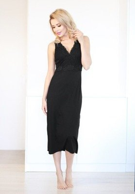 Panay — довга віскозна нічна сорочка з мереживом | Kalimo