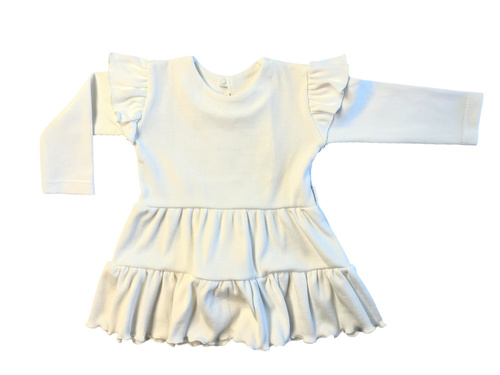 Велюрова сукня для дівчинки Mamatti SP502 – кольору екрю