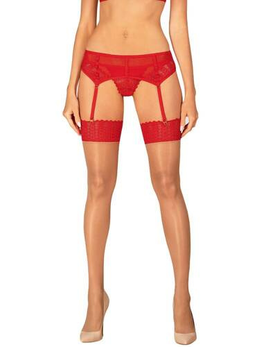 Панчохи до пояса Ingridia  Obsessive, - червоний