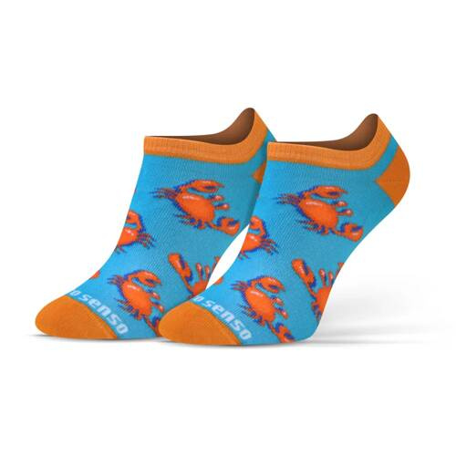 Короткі шкарпетки Краби finest cotton Sesto Senso, - блакитний