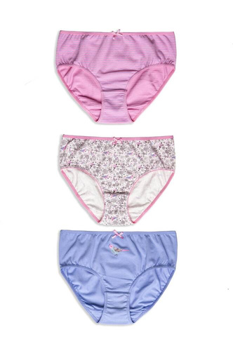 Набір трусиків жіночих 3шт. L-122 BI-49  A'2 Lama, - блакитний, білий, рожевий