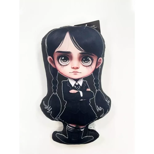 Фігурна подушка "Венсдей" Wednesday Setino, - чорний