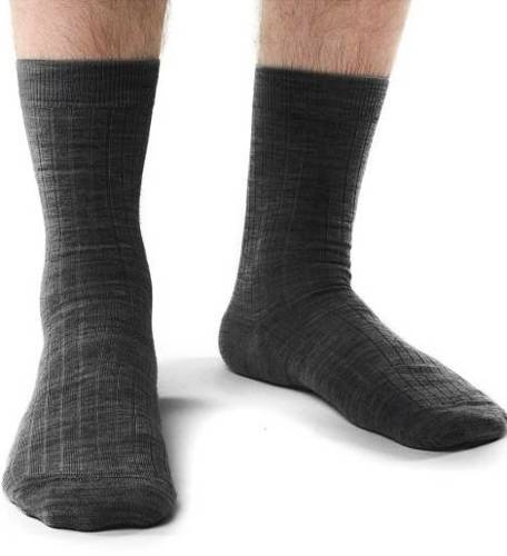 Шкарпетки чоловічі з вовни мериноса Art.130 Merino Рубчик Steven, - 005 графітник