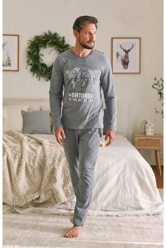 4517 Чоловічий піжамний комплект Doctor Nap  сірий