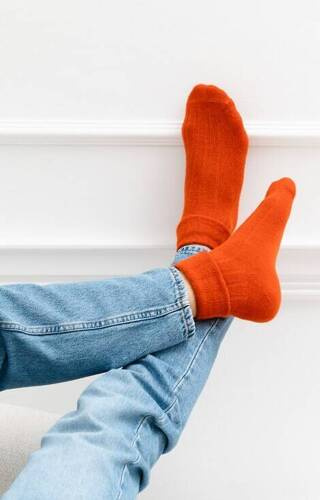 Шкарпетки вовняні Art.044 Alpaca Męskie Steven, - помаранчеві