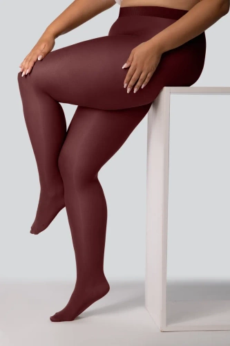 Elizabeth Колготки Queen Size 70 den, red wine – матові, кольорові, великі розміри
