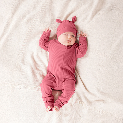 Комбінезон Nicol Lala 216032 – бавовна в рубчик, без стоп, блискавка по діагоналі