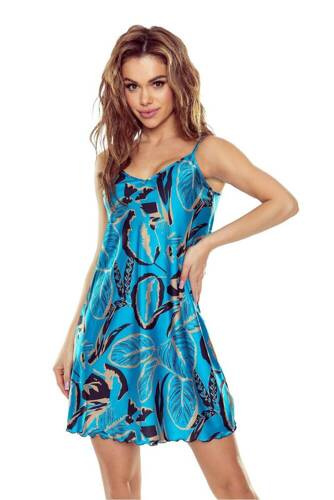 Нічна сорочка-комбінація Ginewra First Lady Eldar - бірюзовий/золотистий