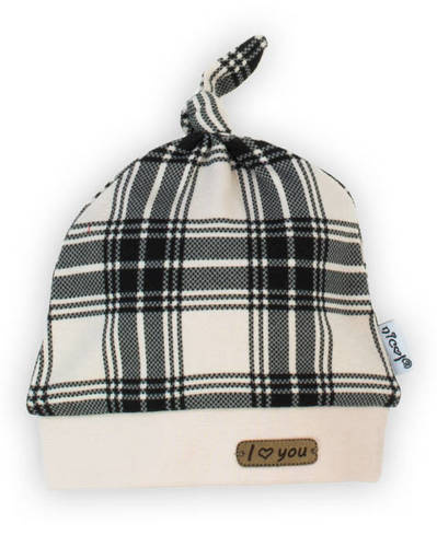 Дитяча шапочка 163625 "Magia Świąt" Nicol, - клітинка: чорний, бежевий