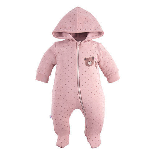 Дитячий чоловічок з капюшоном Hearts & Bears спортивний трикотаж Eevi, - рожевий